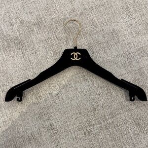 CHANEL Black and Gold Hanger